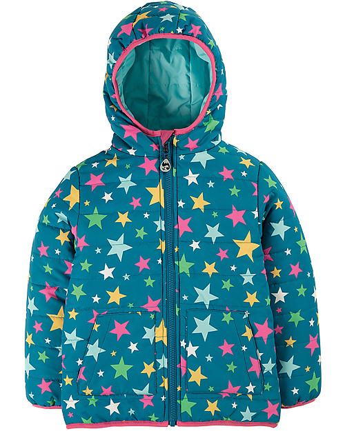 Frugi Reversible Toasty Trail Jacket - Rainbow Stars - Eco-friendly! Jackets