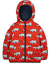 Frugi Reversible Toasty Trail Jacket - Rhino Friends Down Jacket
