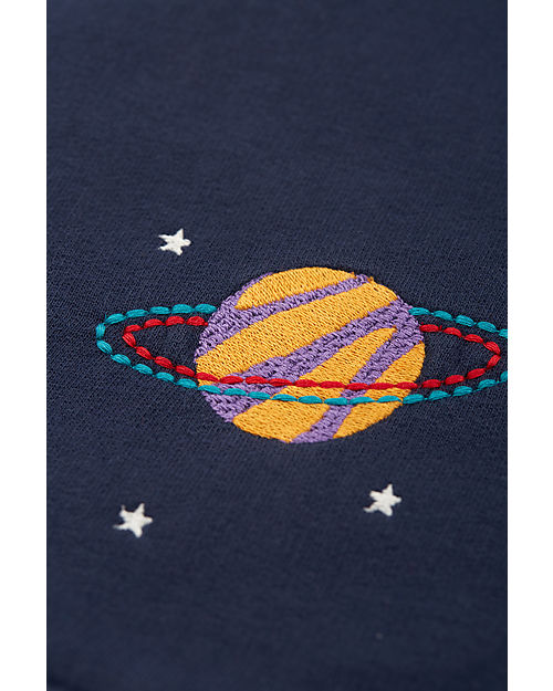 Frugi Rex Embroidered Jumper - Indigo/Space Sweatshirts