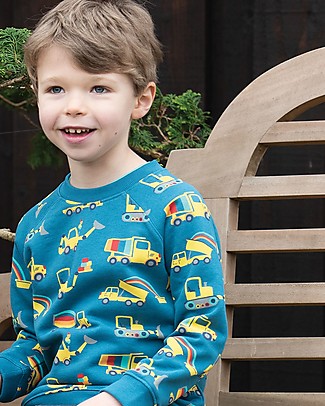 Frugi Rex Jumper - Dig A Rainbow - Organic cotton Sweatshirts