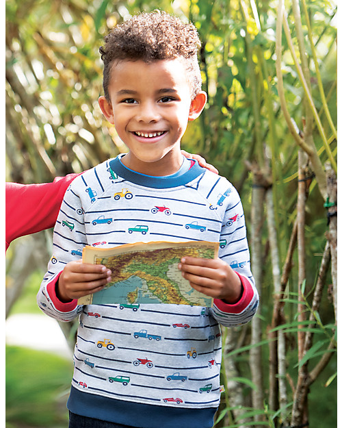 Frugi Rex Jumper, Racing Rally - organic cotton Sweatshirts