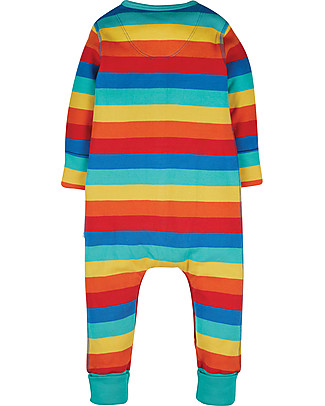 Frugi Riley Romper - Rainbow Stripe_SS21_4 Babygrows
