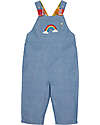 Frugi Rio Reversible Dungarees - Wells-Next-The-Sea - Rainbow Check/Chambray - Organic Cotton Dungarees