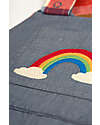 Frugi Rio Reversible Dungarees - Wells-Next-The-Sea - Rainbow Check/Chambray - Organic Cotton Dungarees