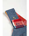 Frugi Rio Reversible Dungarees - Wells-Next-The-Sea - Rainbow Check/Chambray - Organic Cotton Dungarees
