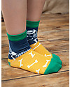 Frugi Rock My Socks 3 Pack, Dino Multipack - Elasticated Organic Cotton Socks