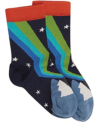 Frugi Rock My Socks 3 Pack - Indigo/Northern Lights - Organic Cotton Socks