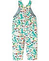 Frugi Rory Reversible Dungaree - Seersucker Stripe/Dino Dungarees