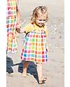 Frugi Rosemary Reversible Dress - Wells-Next-The-Sea - Rainbow Check/Chambray - Organic Cotton Dresses_