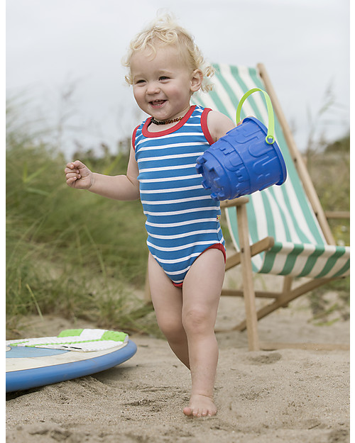 Frugi Sailor Body 2 Pack - Tomato/Diver Blue Mulitpack, 100% Organic Cotton Skirts