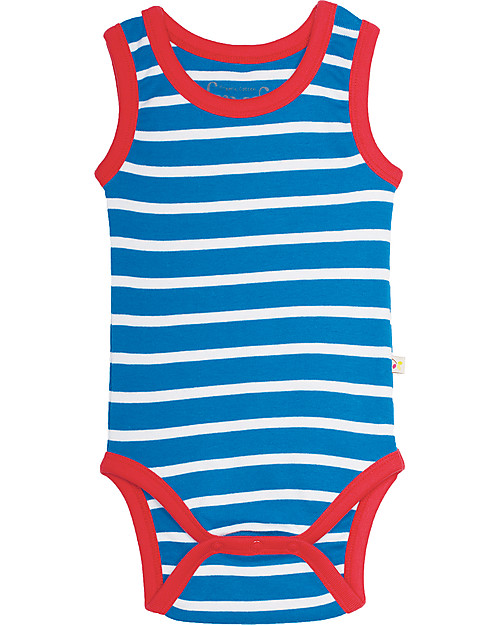 Frugi Sailor Body 2 Pack - Tomato/Diver Blue Mulitpack, 100% Organic Cotton Skirts