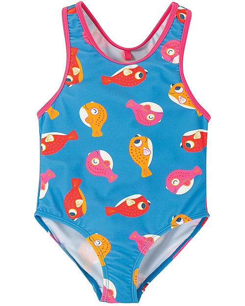 Frugi Sally Swimsuit - Puffer Fish - UPF 50+ Swimsuits