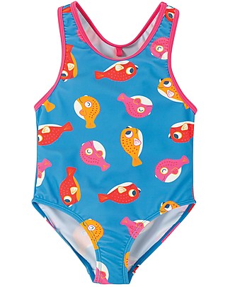 Frugi Sally Swimsuit - Puffer Fish - UPF 50+ Swimsuits