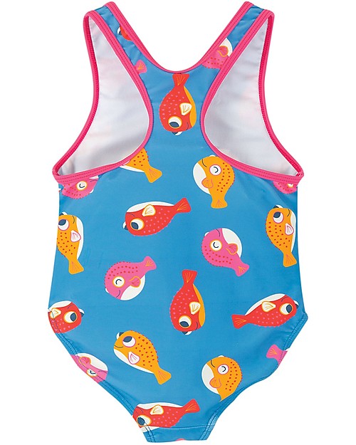 Frugi Sally Swimsuit - Puffer Fish - UPF 50+ Swimsuits