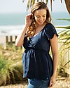 Frugi Schiffli Maternity & Nursing Top -  Indigo Schiffli T-shirts