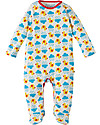 Frugi Scrumptious Babygrow, Duck Weather+Sky Drops - Pack of 2 - 100% Organic Cotton Babygrows