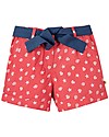 Frugi Seren Shorts, Coral Shell Polka - 100% Organic Cotton Shorts