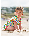 Frugi Short Sleeves Bodysuits, Pack of 3, Happy Days - 100% organic cotton Short Sleeves Bodies