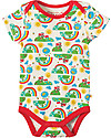 Frugi Short Sleeves Bodysuits, Pack of 3, Happy Days - 100% organic cotton Short Sleeves Bodies