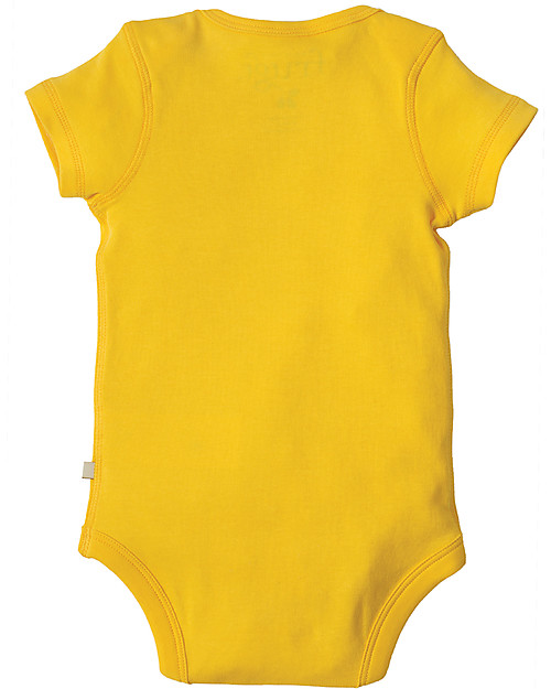Frugi Short Sleeves Bodysuits, Pack of 3, Happy Days - 100% organic cotton Short Sleeves Bodies