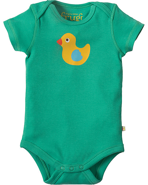 Frugi Short Sleeves Bodysuits, Pack of 3, Happy Days - 100% organic cotton Short Sleeves Bodies