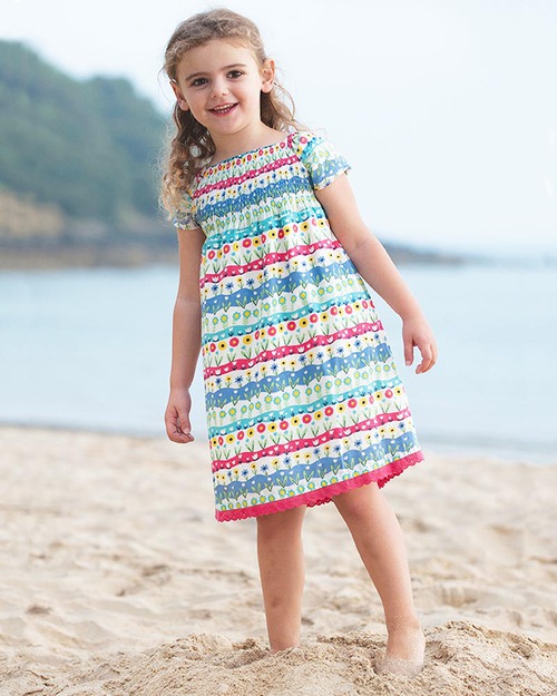 Frugi Smocked Gypsy Dress - Multi-colour - 100% Organic Cotton! Dresses_