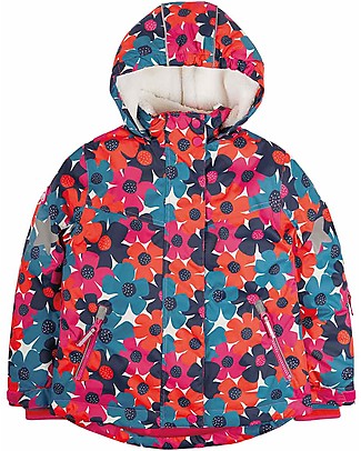 Frugi Snow and Ski Coat - Bright Floral - Taped Seams Coats
