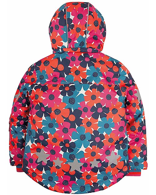 Frugi Snow and Ski Coat - Bright Floral - Taped Seams Coats