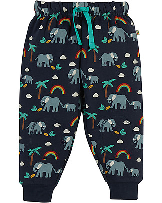 Frugi Snuggle Crawlers - Indigo Rainbow walks - 100% Organic Cotton Trousers