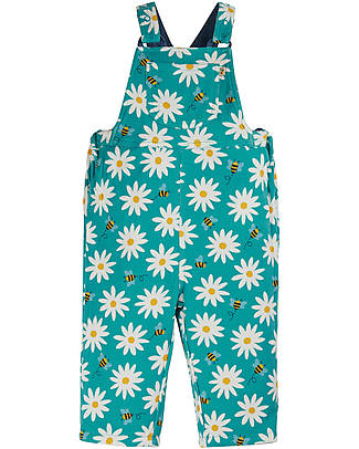 Frugi Sonny Reversible Dungaree - Camper Nice Daisy/Bee - Organic Cotton Dungarees