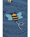 Frugi Sonny Reversible Dungaree - Camper Nice Daisy/Bee - Organic Cotton Dungarees