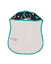 Frugi Spick and Span Bib - Indigo Rainbow Walks - Recycled Fabric Bandana Bibs