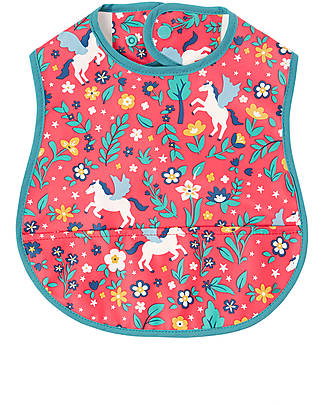 Frugi Spick and Span Bib - Watermelon Pegasus Snap Bibs