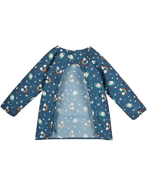 Frugi Splashing Sleeved Bib - Stars - Recycled Material! Burpy Bibs