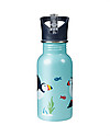 Frugi Splish Splash Steel Bottle - Puffin - 400 ml Thermos Bottles