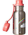 Frugi Splish Splash Steel Bottle - Rainbow Clouds Thermos Bottles