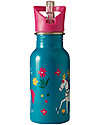 Frugi Splish Splash Steel Bottle - Teal Indian Horse - 400 ml Thermos Bottles