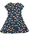 Frugi Spring Skater Dress - Indigo - Wild Horses - Organic Cotton Dresses_