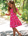 Frugi Spring Skater Dress - Pink Rainbow Walks - Organic Cotton Dresses_