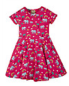 Frugi Spring Skater Dress - Pink Rainbow Walks - Organic Cotton Dresses_