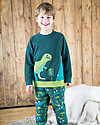 Frugi Summit Sweatshirt, Fir Tree/Dino - 100% organic cotton Jumpers