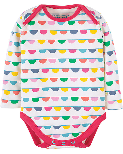 Frugi Super Special 3-Pack Bodysuits, Bunting - 100% organic cotton Long Sleeves Bodies