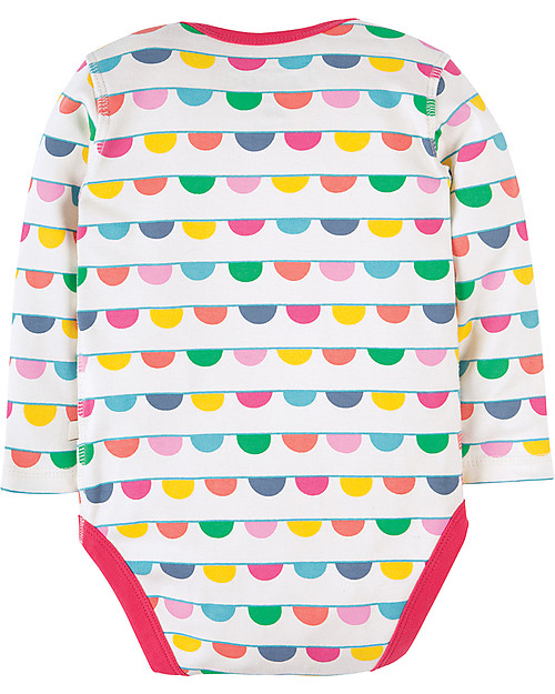 Frugi Super Special 3-Pack Bodysuits, Bunting - 100% organic cotton Long Sleeves Bodies