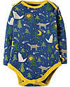 Frugi Super Special 3-Pack Bodysuits, Wolf - 100% organic cotton Long Sleeves Bodies