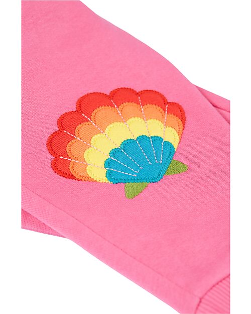 Frugi Switch Character Crawlers with Hibiscus/Shell - Fucsia - Organic Cotton Trousers