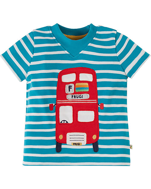 Frugi Switch Easy On T-Shirt - Camper Breton & Bus - London Transport - Organic Cotton T-shirts