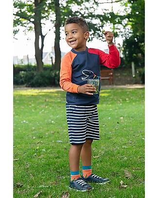 Frugi Switch Ellis Short - Indigo Breton - A day in the city - 100% Organic Cotton Shorts