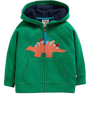 Frugi Switch Hayle Hoody - Ribbit Green - Dino - Day at the Museum - 100% Organic Cotton Sweatshirts