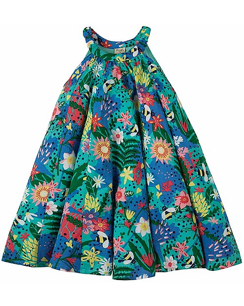Frugi Tabitha Trapeze Dress - Hothouse Floral - 100% Cotton Dresses_