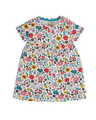 Frugi Tallie Dress with Flared Cut- Pollinators - 100% Cotone Organico Dresses_